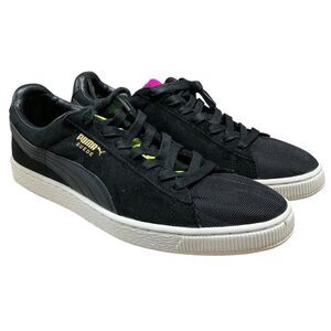 Puma Suede Classic Sneakers Men 11 Black Multicolor Lace Up Casual Skater Shoes